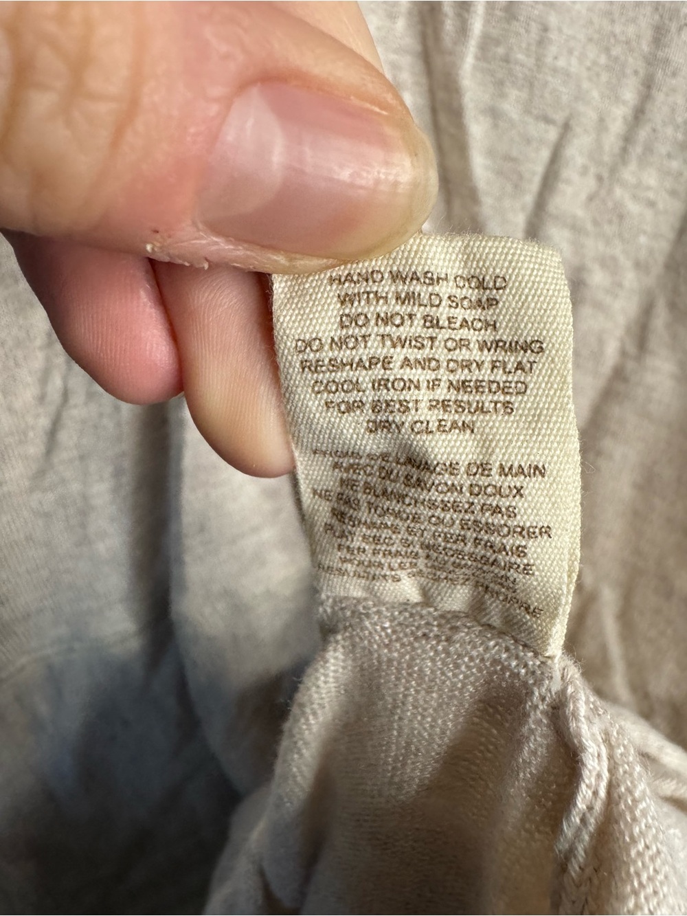 Free People Neutral Beige Open-Knit V-Neck Sweater - Picture 12 of 13